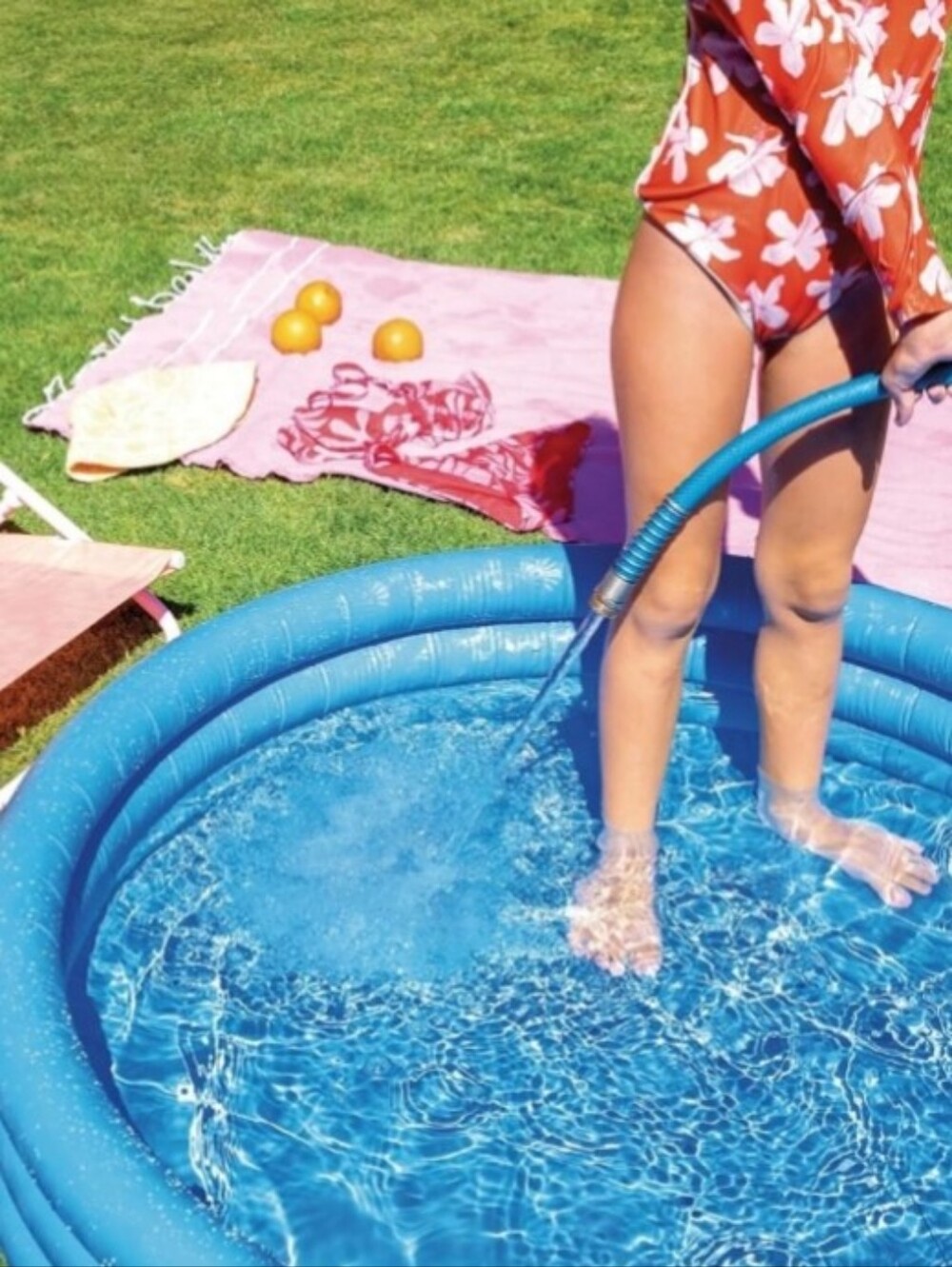 Intex Crystal Blue Inflatable Small Kiddie Pool Summer Fun Outdoor Play 45"x10" - Picture 9 of 9
